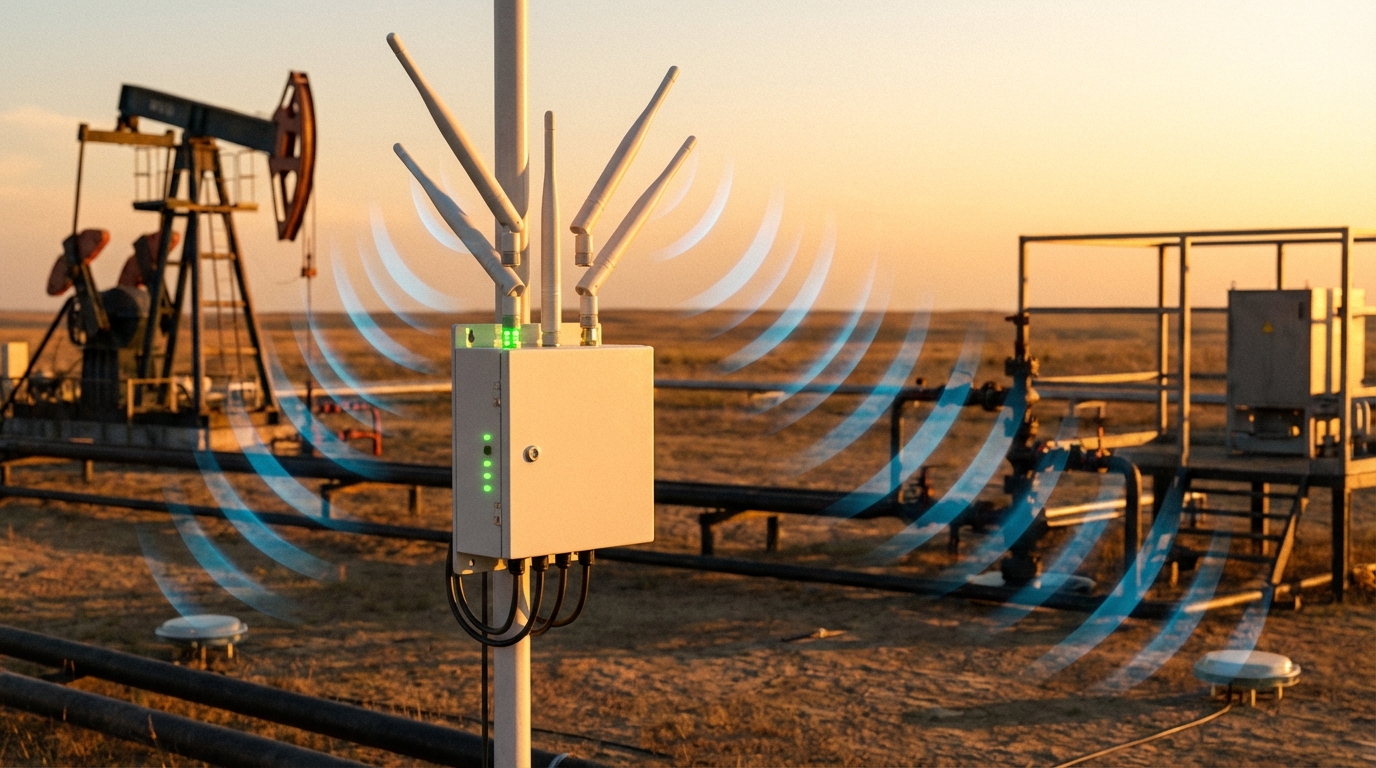 Шлюз LoRaWAN для передачи данных с куста скважин